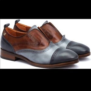 Pikolinos Moon Ocean Leather Oxfords NWOB 7.5